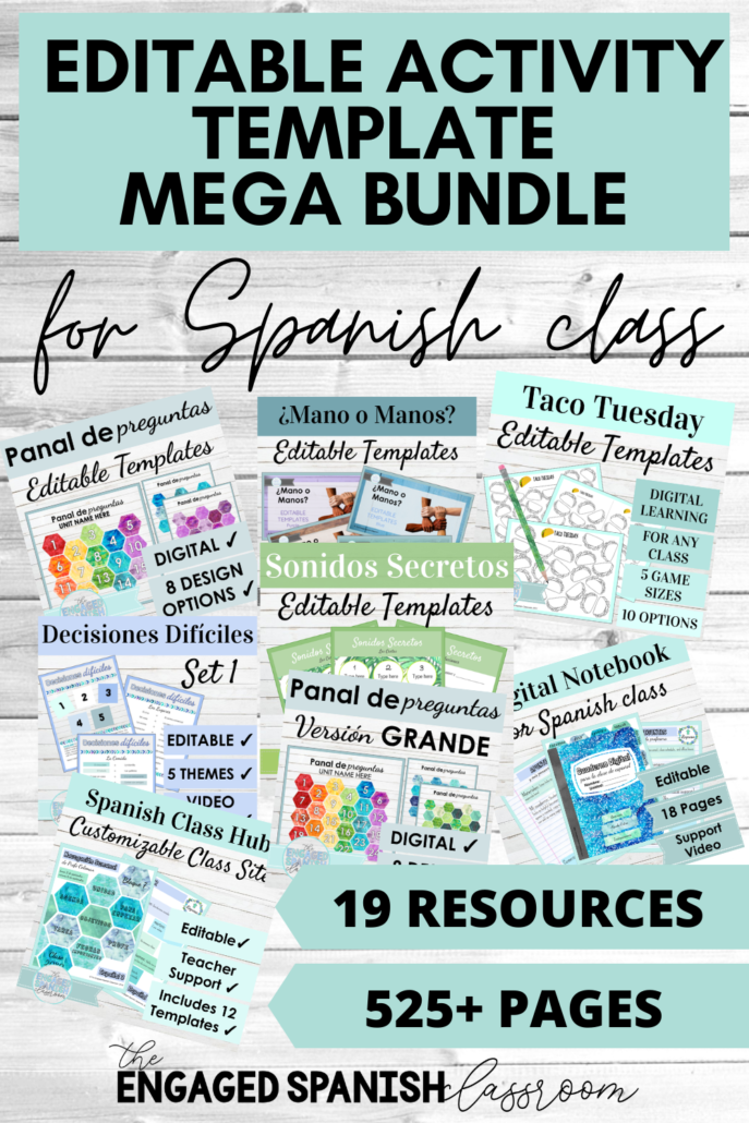Mega BUNDLE of resources for Spanish Class