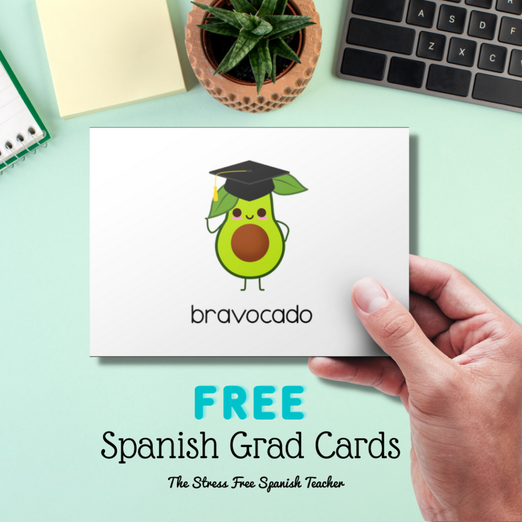 Free cute Spanish grad cards